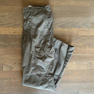 Zara Green Khaki Women’s Cargo Pants, Size 6